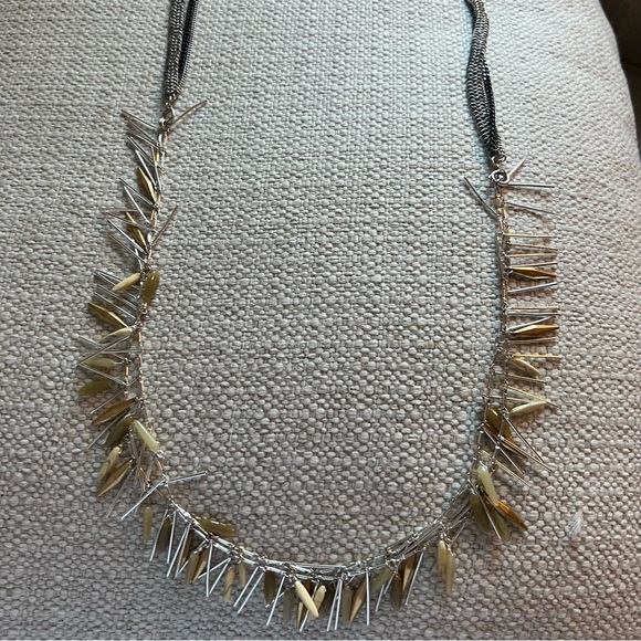 Stella & Dot Jewelry - Stella & Dot Freya Fringe necklace  multi strand Mixed Metals